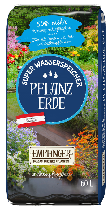 Super Wasserspeicher Pflanzerde Empfinger Rindenmulch