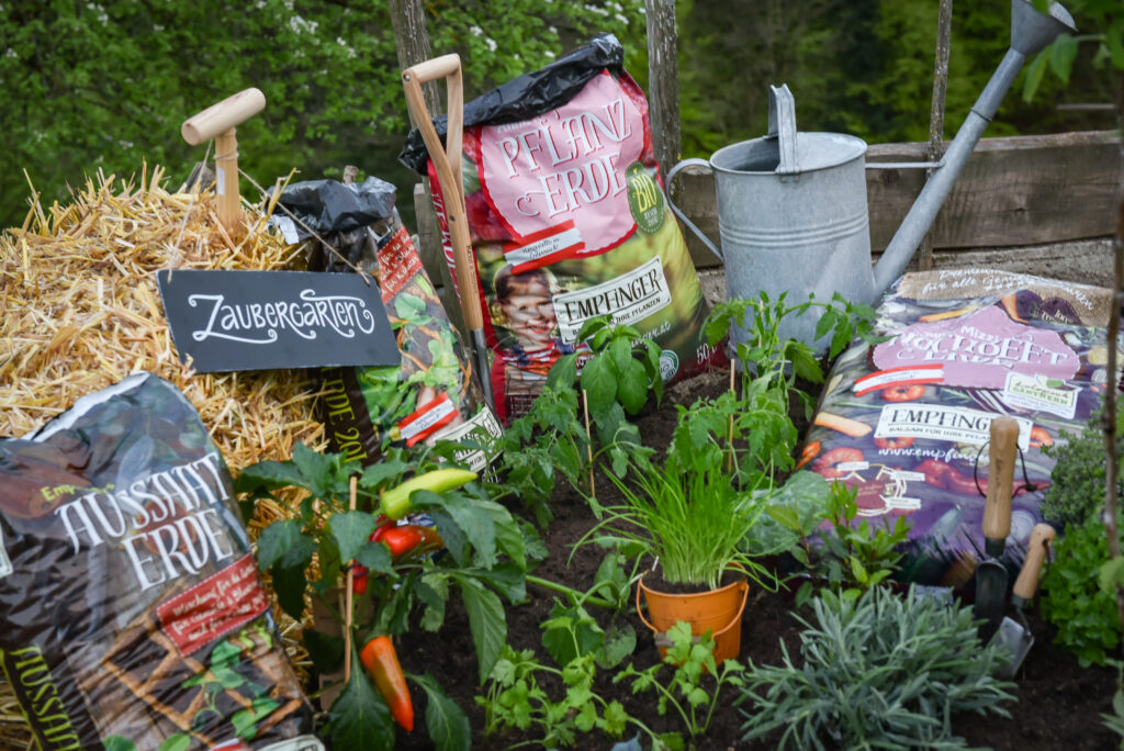 Diverse Produkte Empfinger und Pflanzen